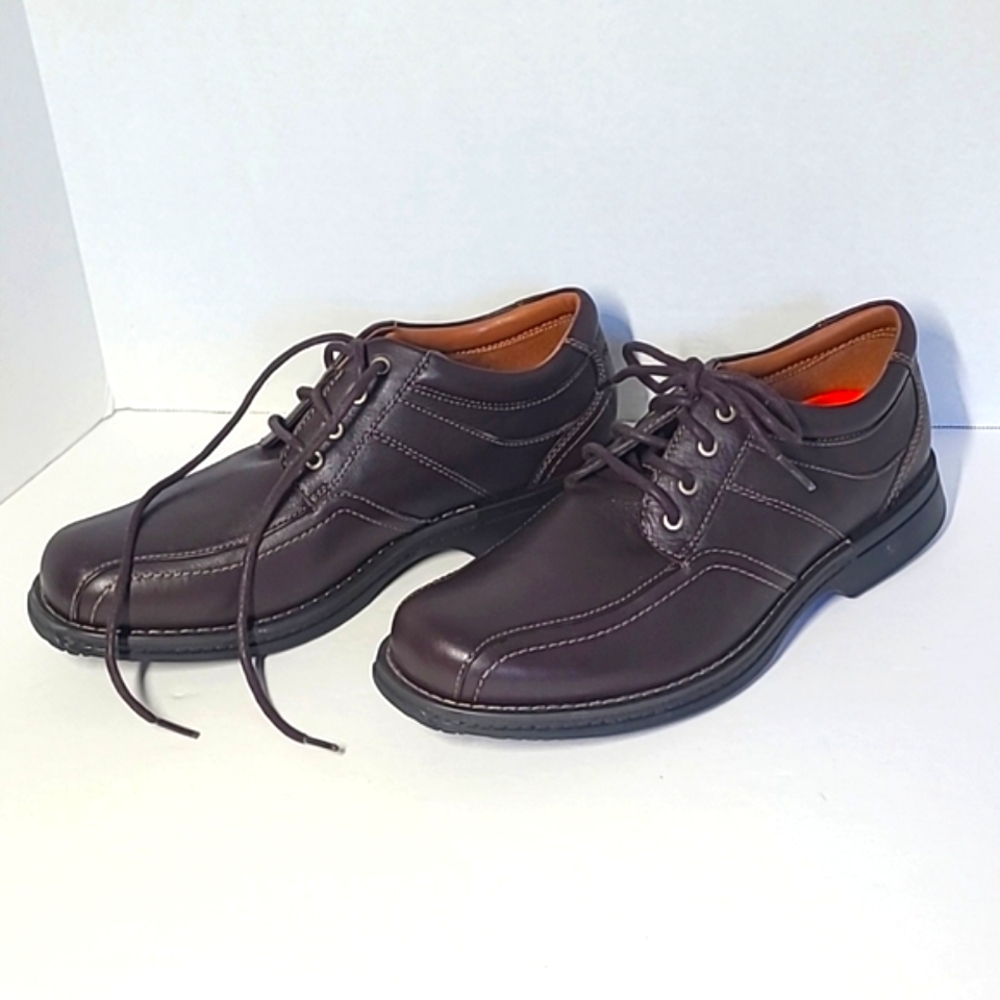 Rockport Classics Revised Bike Toe A13378 Brown Men's Shoes NWOT